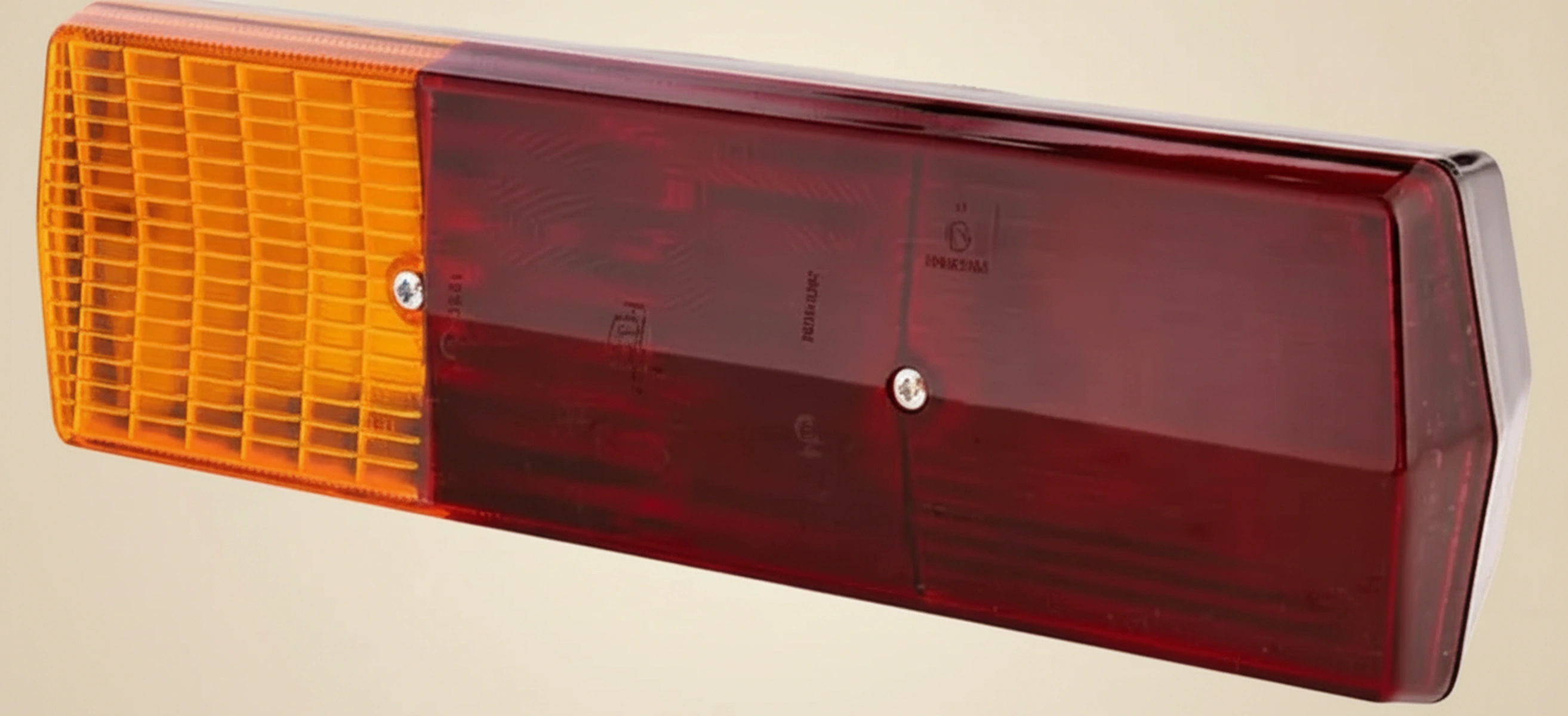 Kramp-2sd001688171 - Rear light LH rectangular, 12/24V, amber/red, bolt on, 330x78x95mm, Hella
