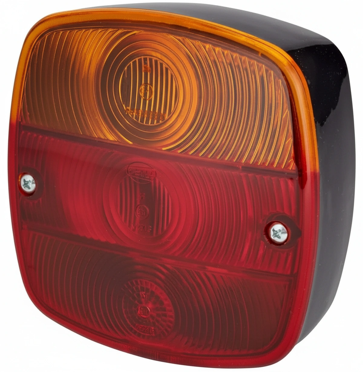 Kramp-2sd002514161 - Rear light square, 12/24V, red/orange, bolt on, 120x52x120mm, Hella