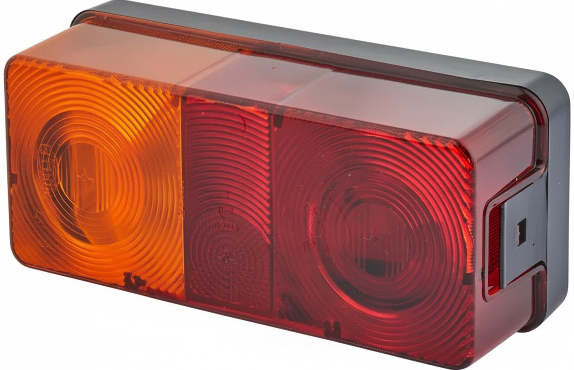 Kramp-2se002582071 - Rear light rectangular, 12/24V, red/orange/white, bolt on, 170x62x75mm, Hella
