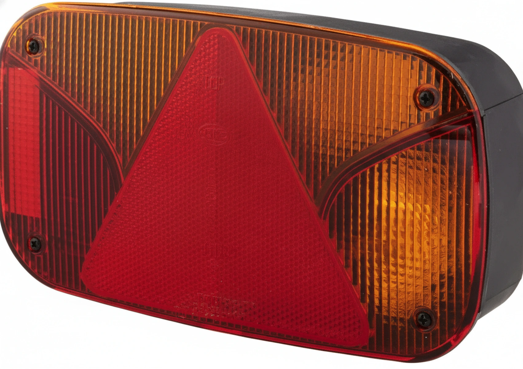 Kramp - 2VB998232021 - Rear Light RH Rectangular, 12V, Red/Amber, Bolt On, 244x60x138mm, 5-Pin, Hella