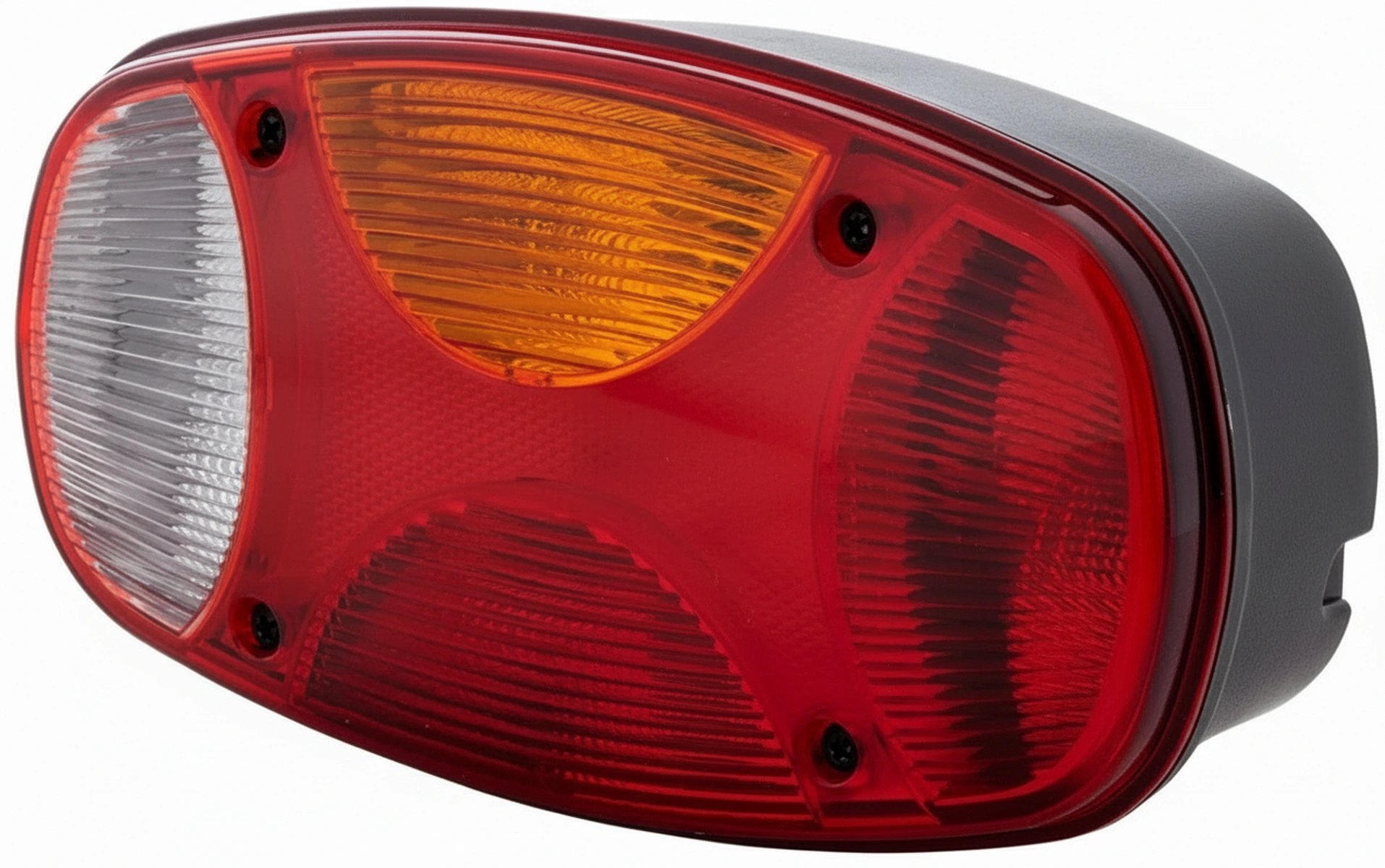 Kramp-2vp343640041 - Rear light RH rectangular, 12V, red/white/amber, bolt on, 225x122mm, Hella