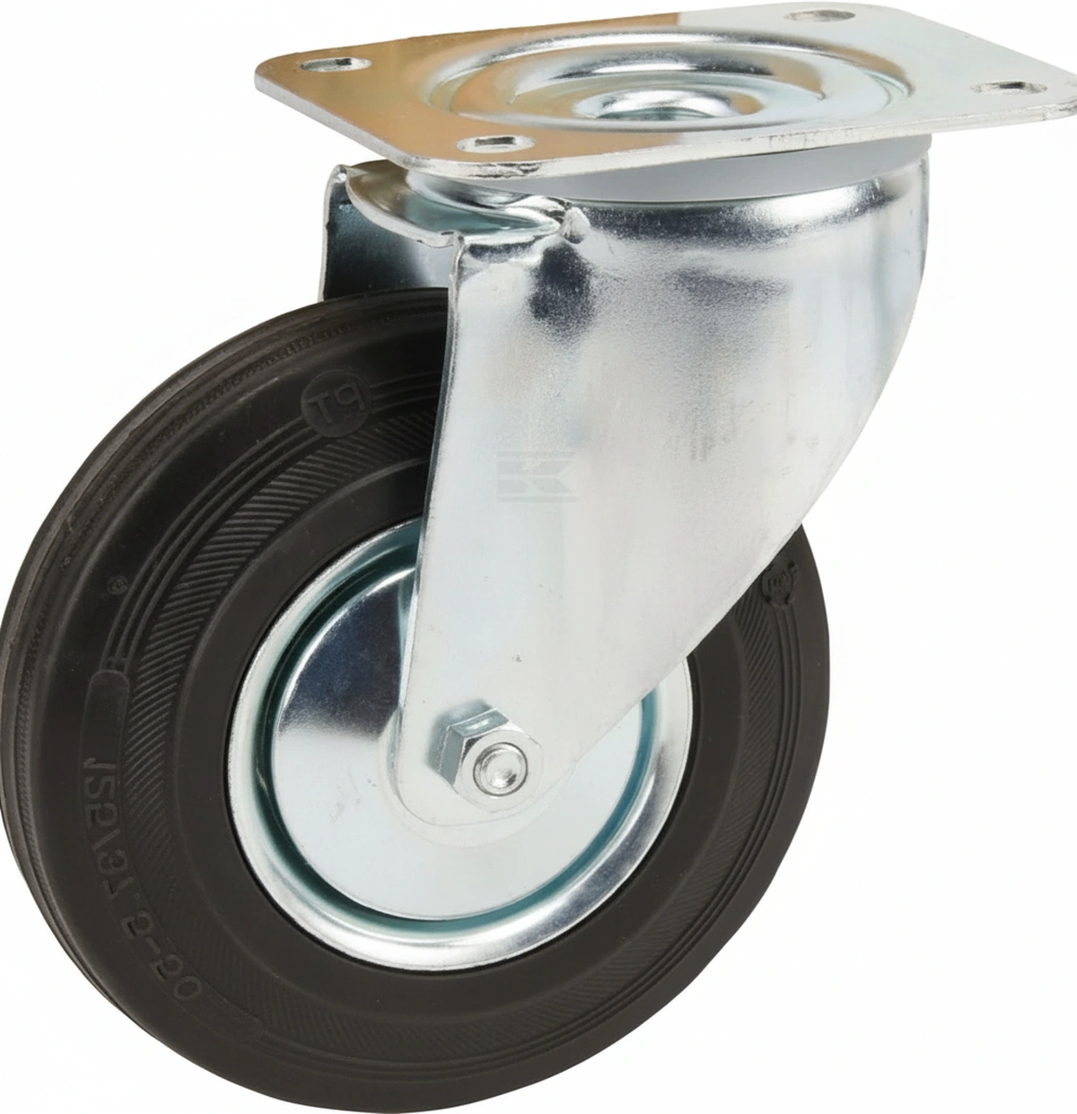 Kramp - 3470DVJ125P62 - Caster Wheel Swivel, Rubber Wheel
