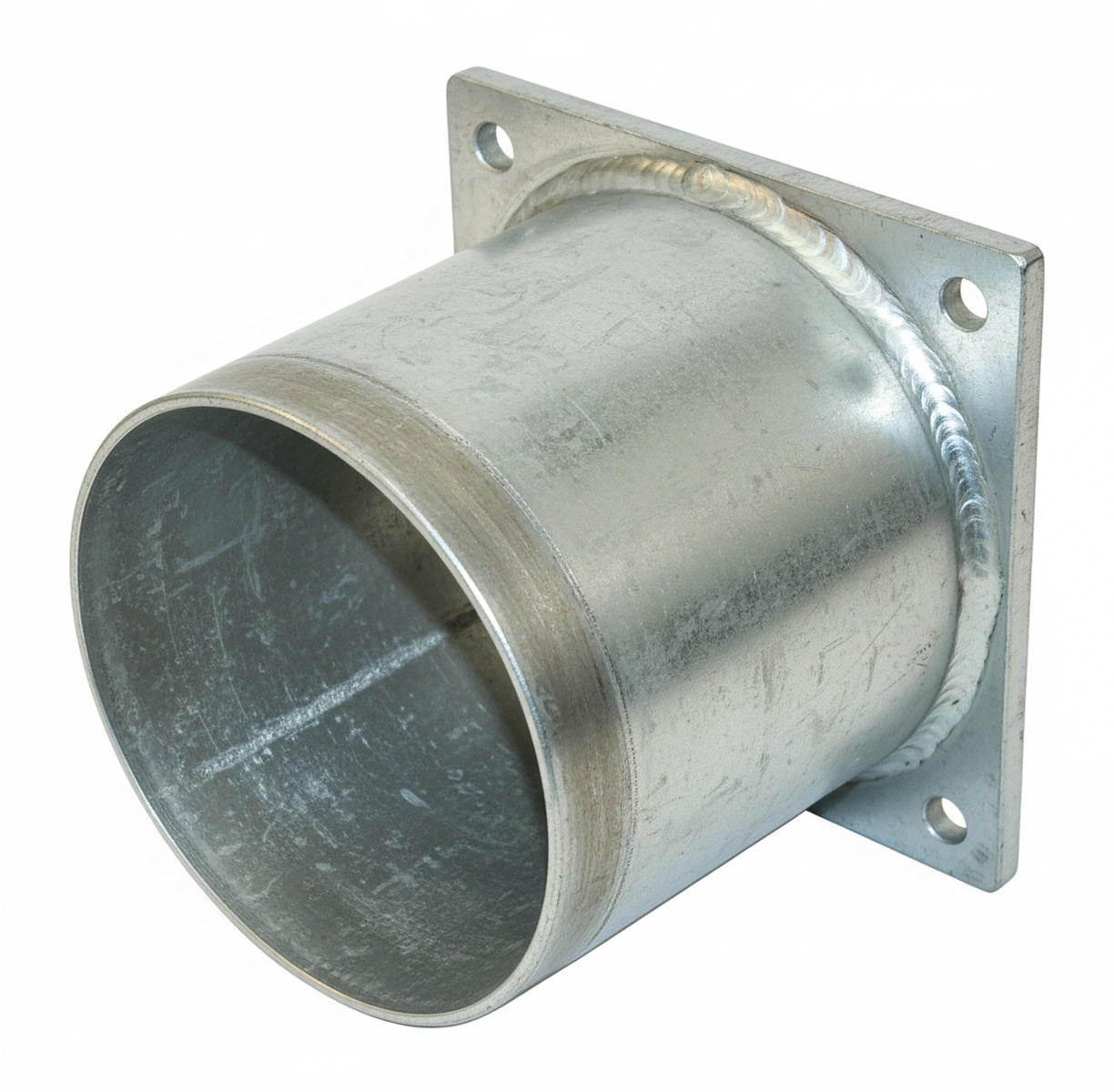 Kramp-4306000z - Sq. flange 4" + threaded end