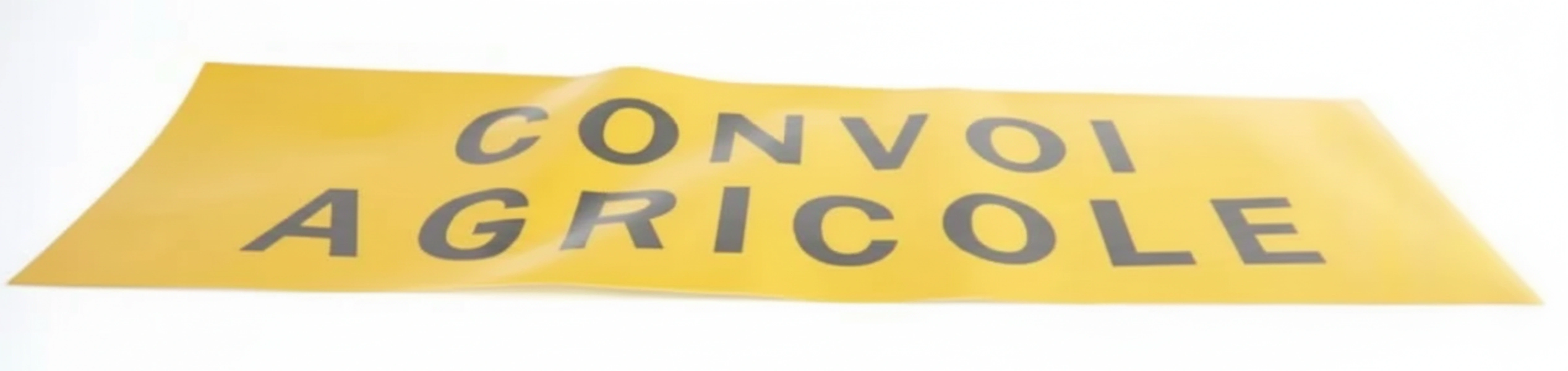 Kramp-488883 - Sticker warning sign transport: CONVOI AGRICOLE 1200x400mm