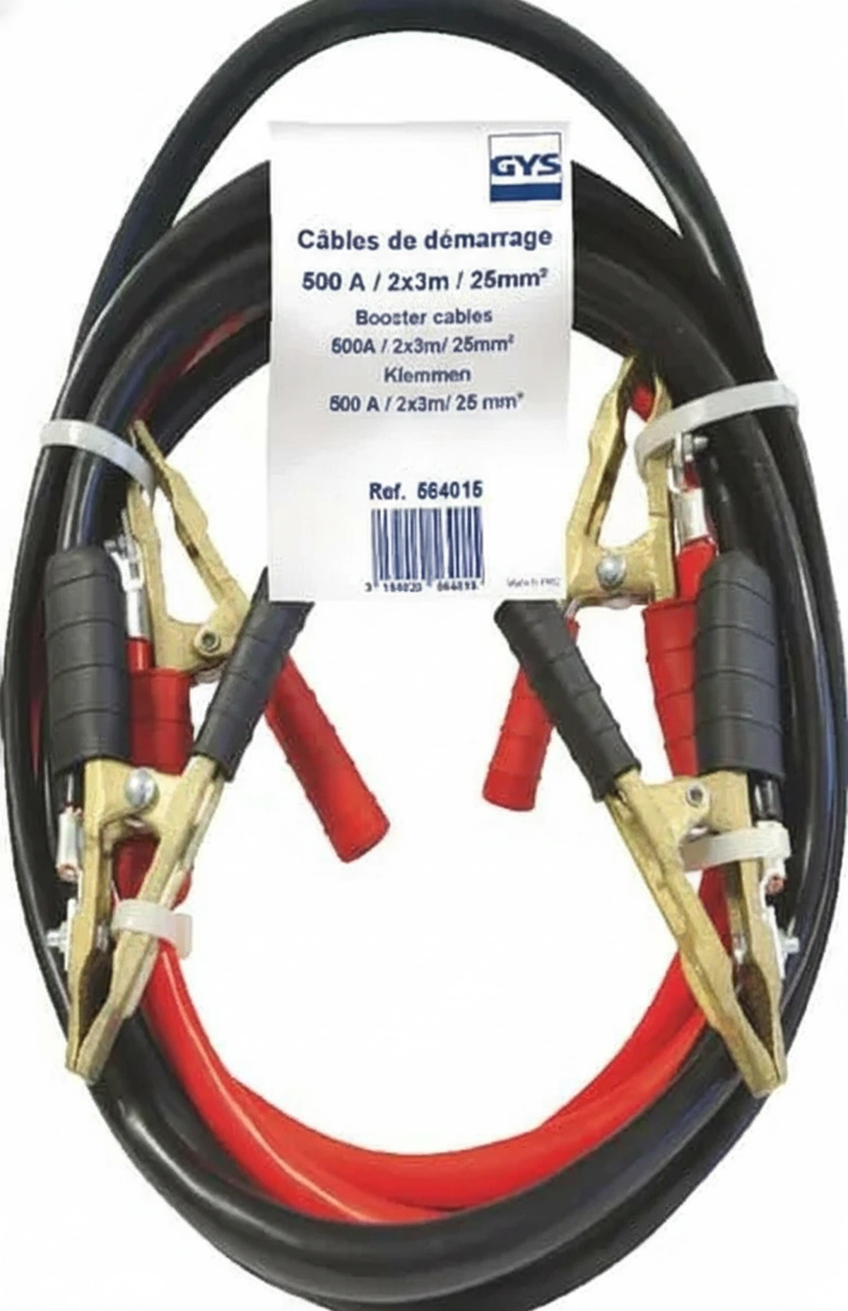 Kramp-564015gys - Jump lead set 25mm² 3m