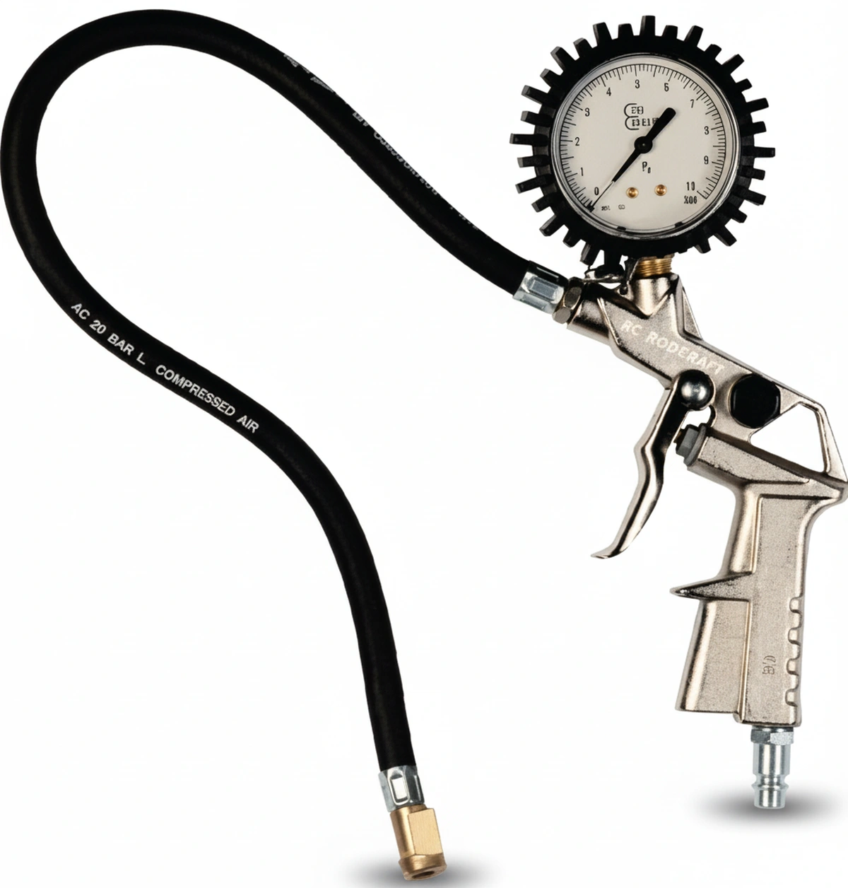 Kramp-am808150 - Tyre filler with pressure gauge calibrated 10 bar