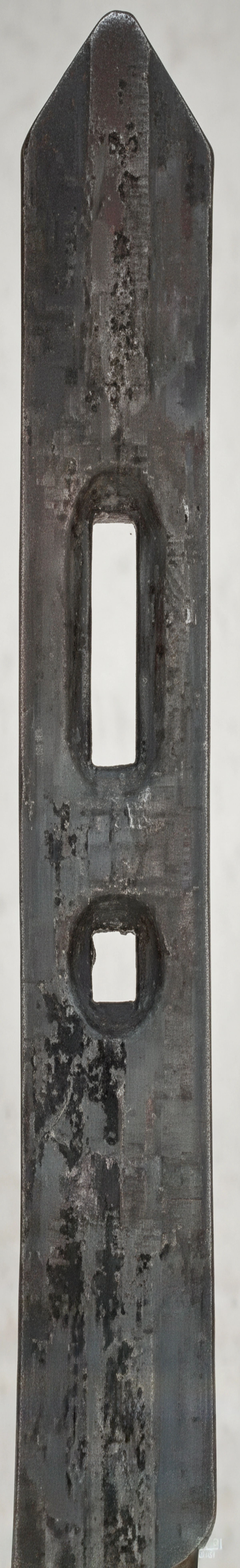 Kramp-cp119 - Cultivator point 370x55x15mm, reversible, curved, 2 hole, suitable for Amazone