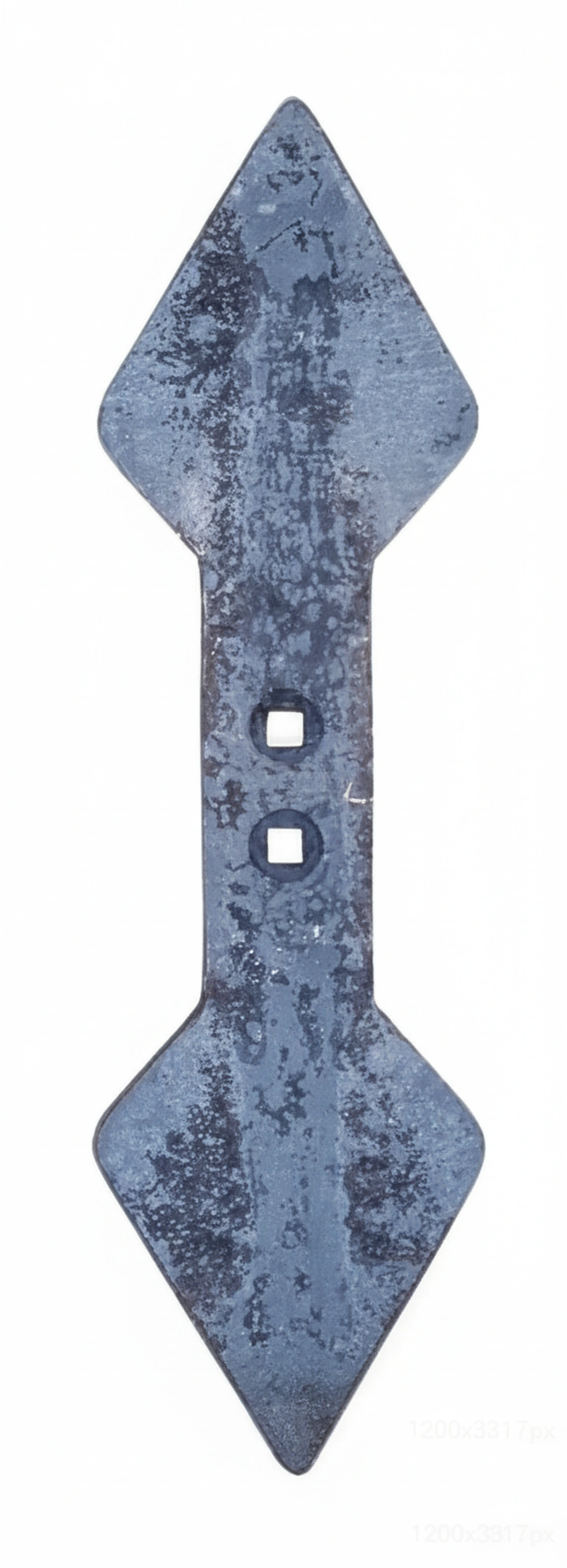 Kramp-cp23 - Cultivator point 440x135x19mm, reversible, curved, 2 hole