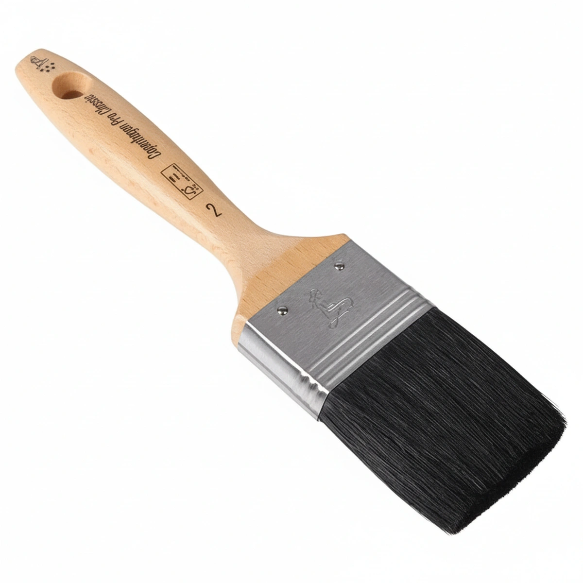 Kramp-cp2320220 - Classic flat paintbrush V star, black pigshair 51mm