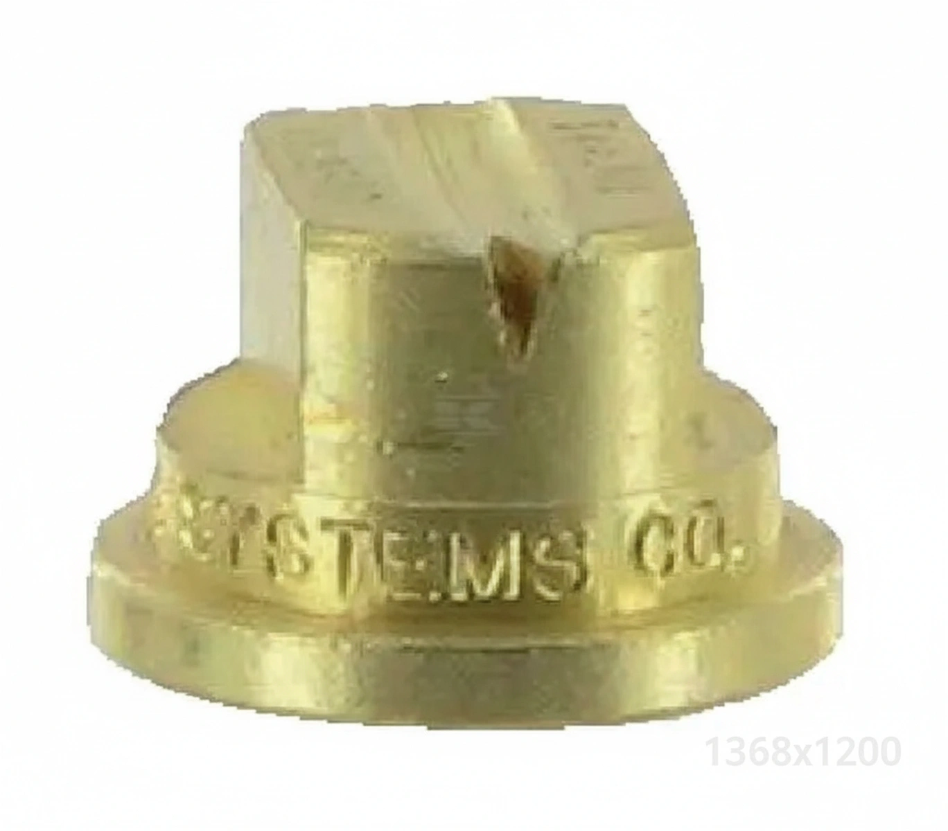 Kramp-d25143ub8502 - Flat fan off-centre nozzle OC 85° 02 brass TeeJet