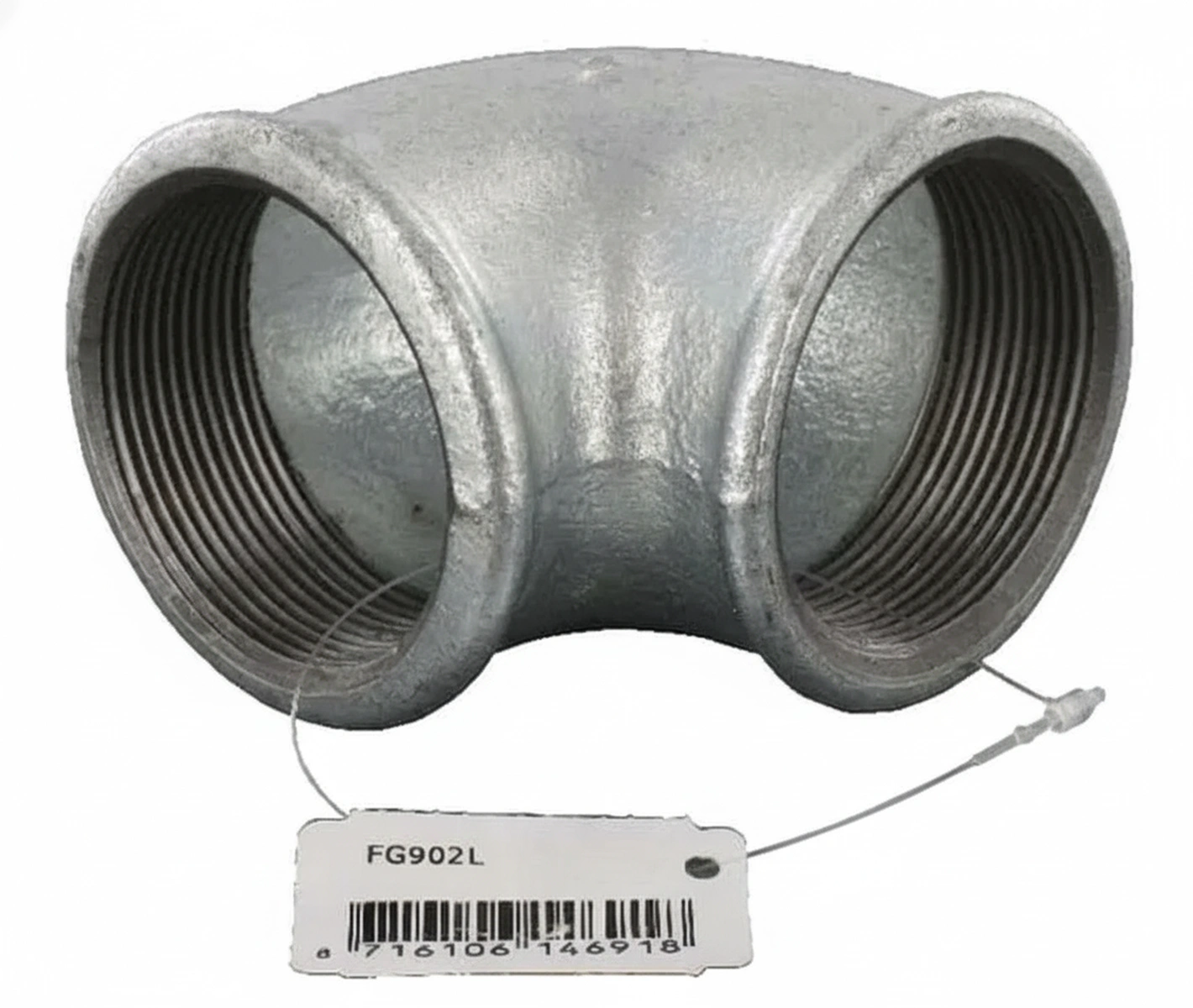 Kramp-fg902l - Elbow 90° female zn. 2"