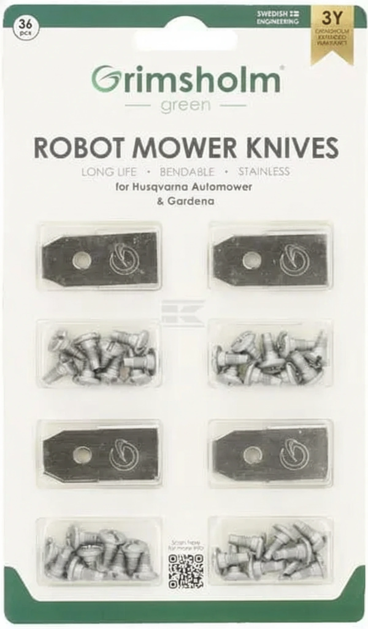 Kramp-fgp105 - Blades for designed for Automower, 36 sets