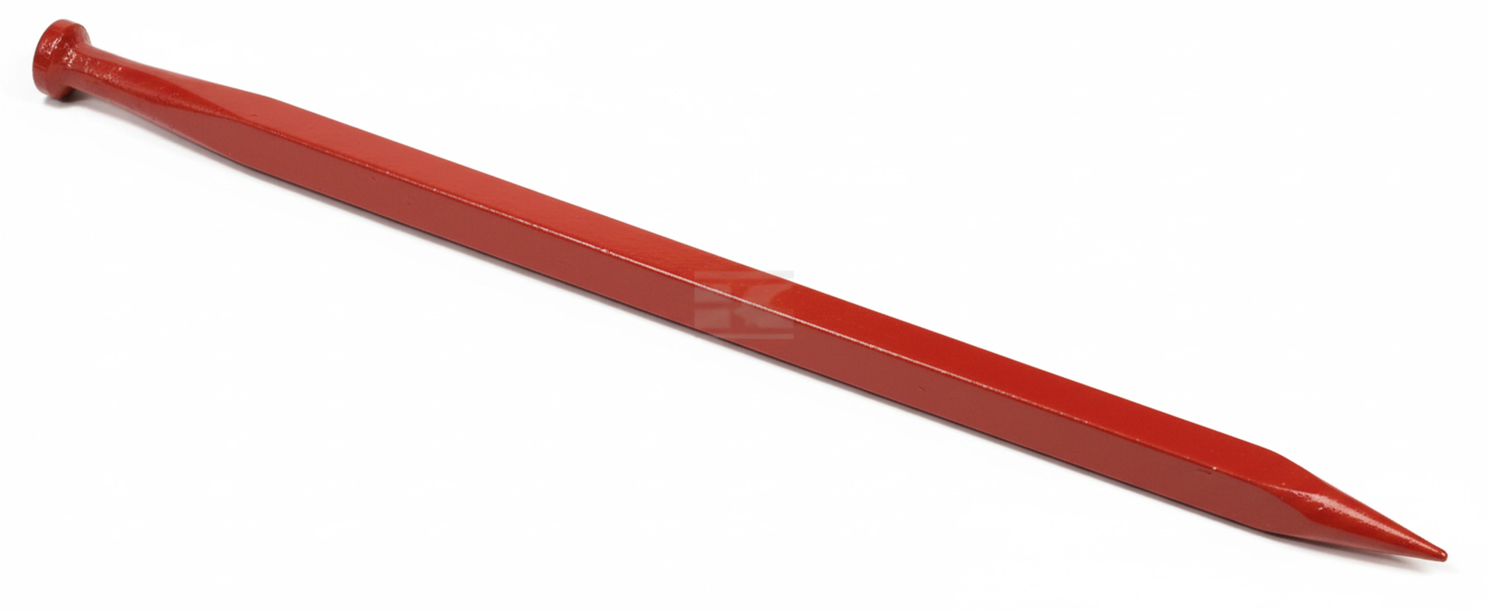 Kramp-ft29 - Loader tine, straight, round section 50x980mm, pointed tip with M28x1.5mm nut, red, SHW
