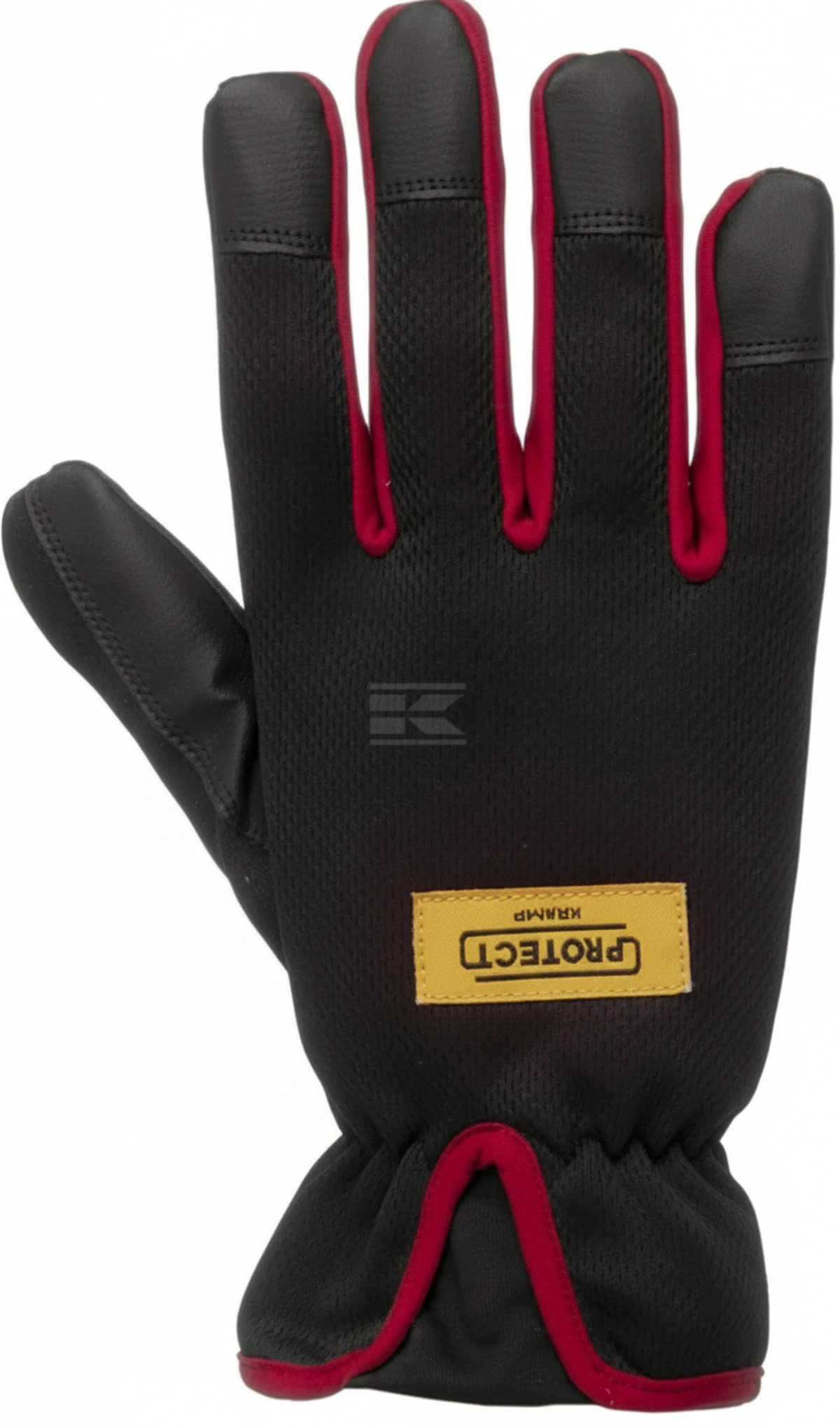 Kramp - KG0101410 - Work Gloves Black-Red Polyurethane/Spandex/Polyester/Lycra Size 10/XL Protect By