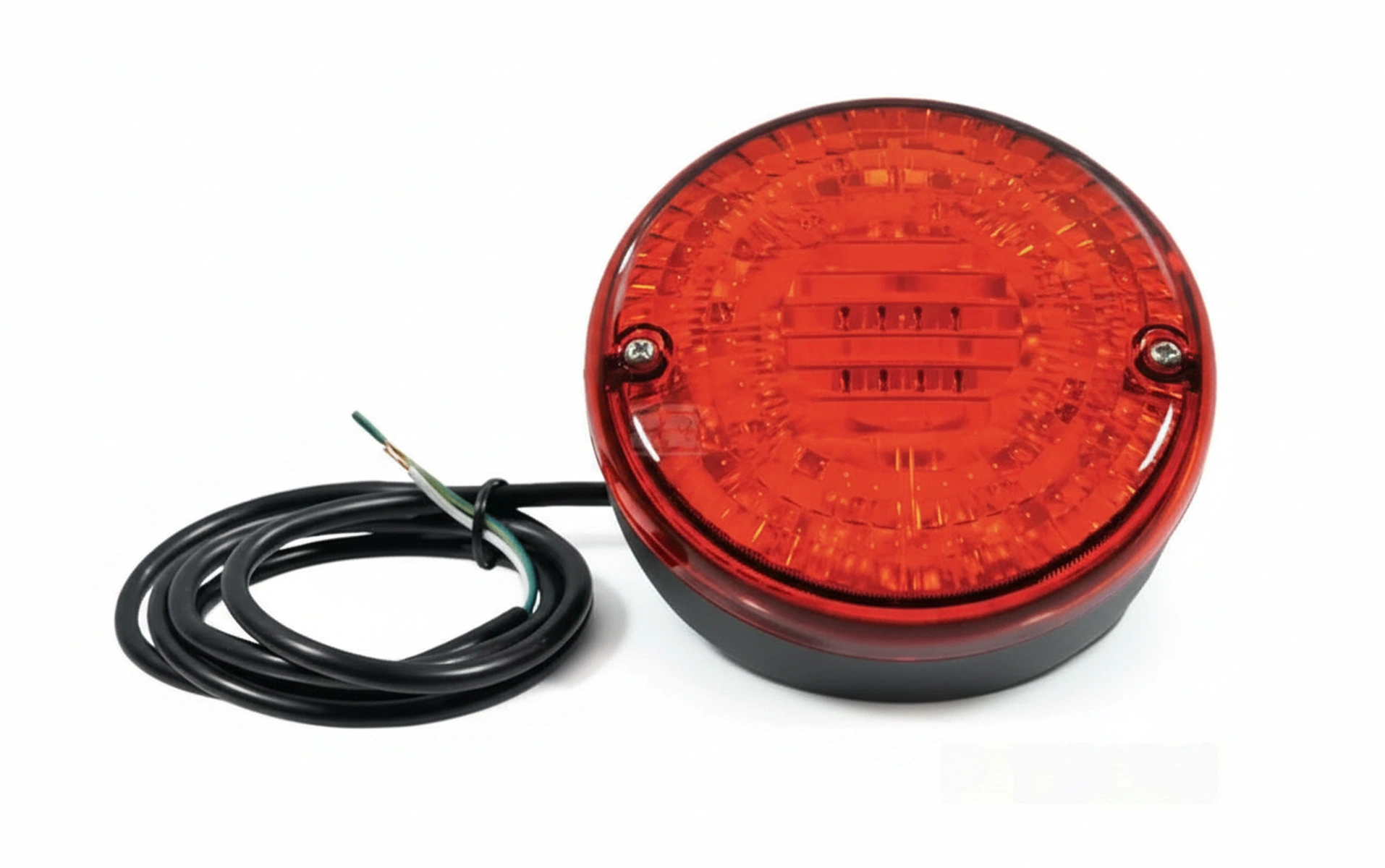 Kramp-la2004m - Fog light LED, round, 12/24V, red, bolt on, Ø 140mm