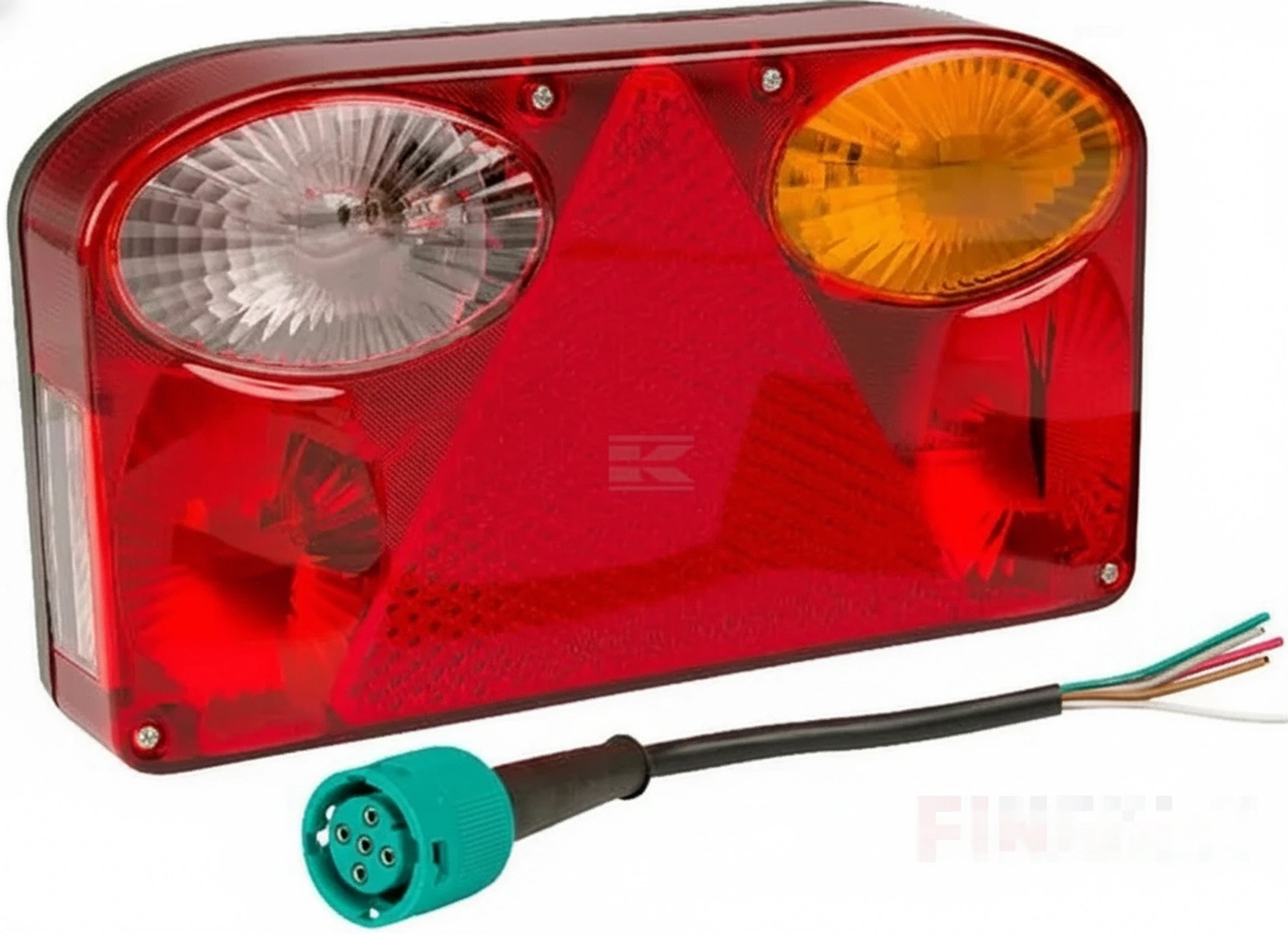 Kramp-la45029r - Rear light RH rectangular, 12/24V, 235x135x52mm, Bayonet 5-pin, gopart