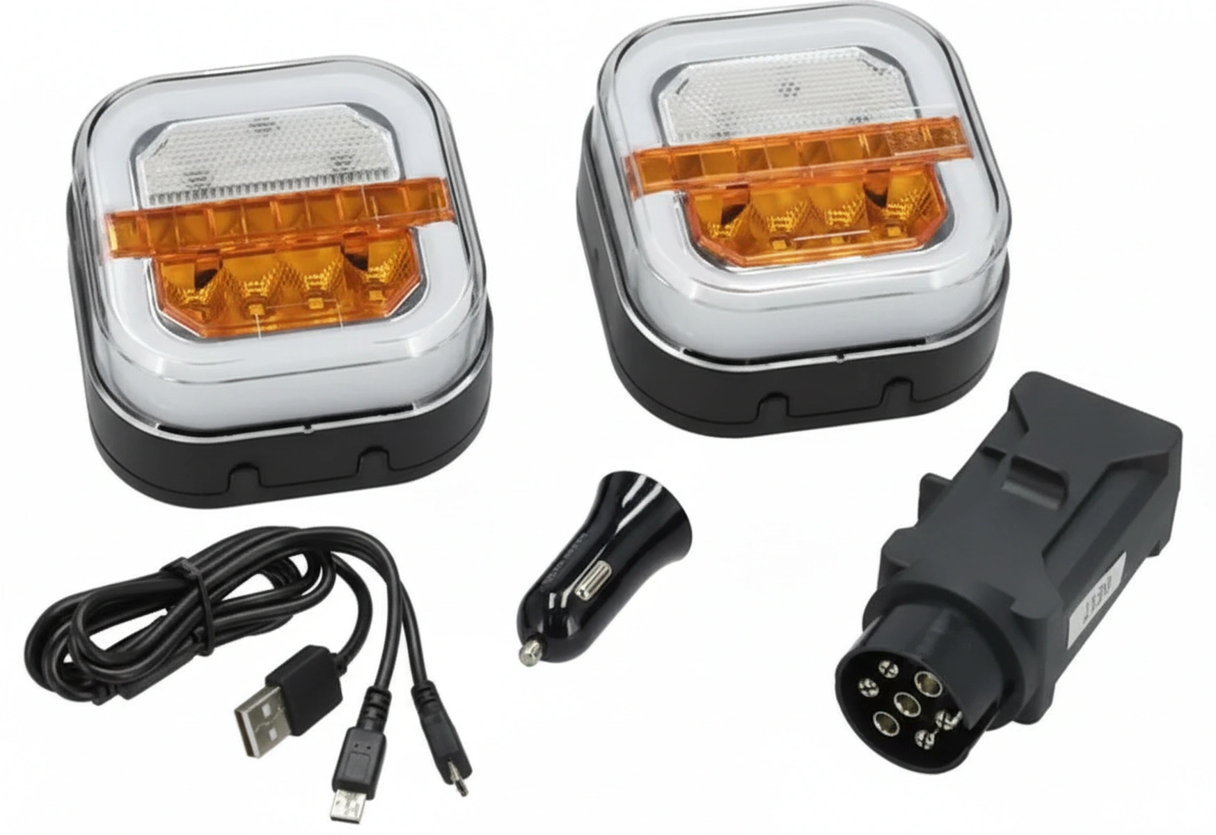 Kramp - LA60040FR - Set of Wireless LED Headlights