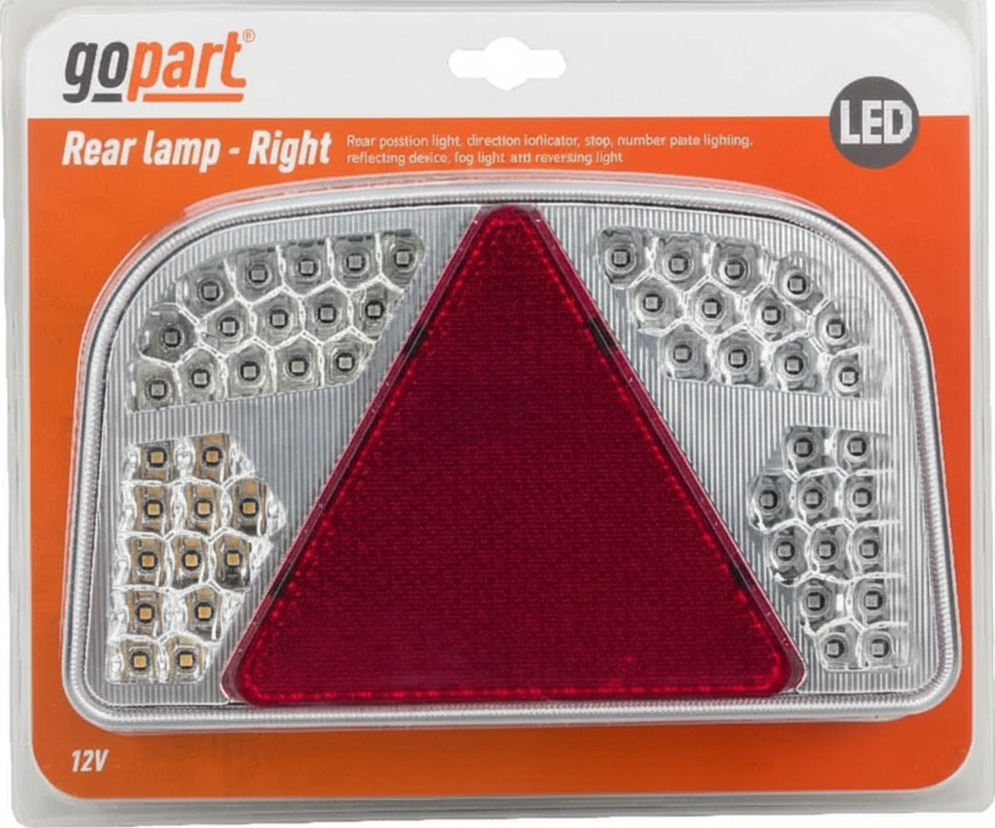 Kramp-la91260r - Multifunction light RH LED, rectangular, 12V, 244x149x48mm, Bayonet 7-pin, gopart