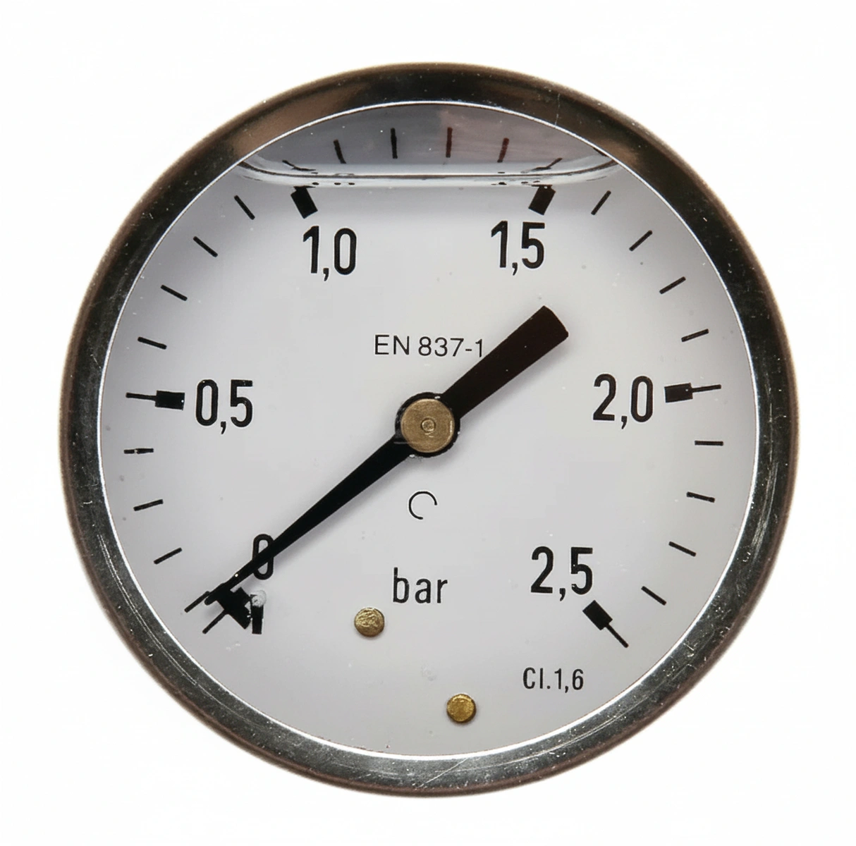 Kramp-ma63025b04ssgf - Pressure gauge Ø63 0–2.5bar 1/4" rear