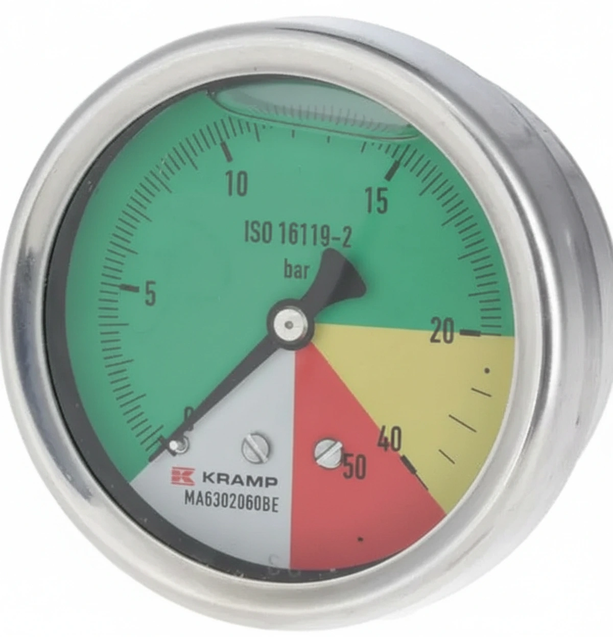 Kramp-ma632060be - Pressure gauge Ø63mm 0-20-40-60 1/4" BSP back connection
