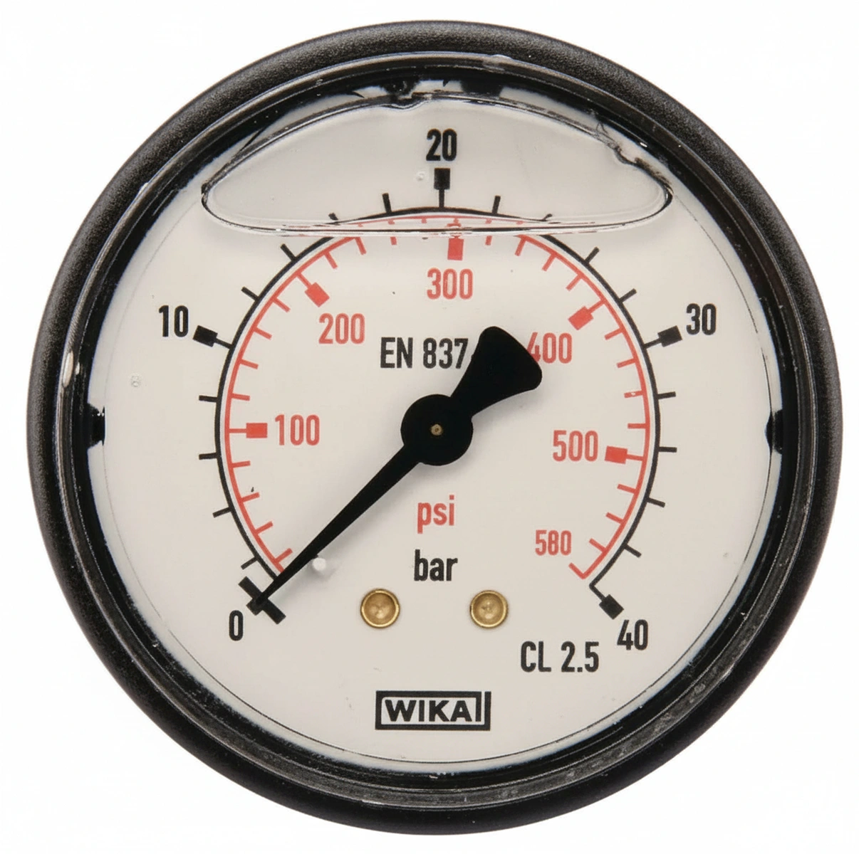 Kramp-ma6340b04plgf - Pressure gauge Ø63 0–40bar 1/4" rear