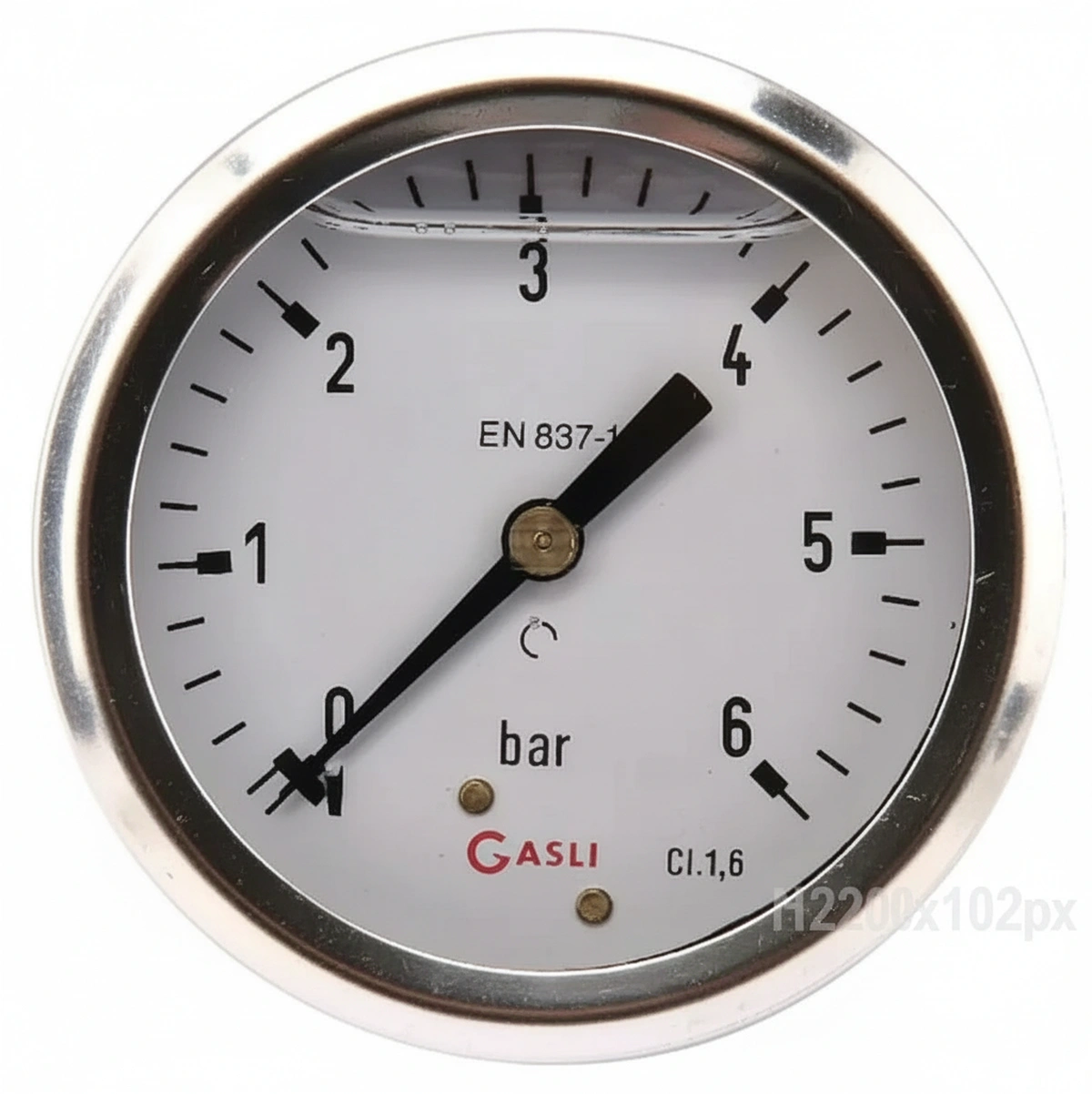 Kramp-ma636b04ssgf - Pressure gauge Ø63 0–6bar 1/4" rear