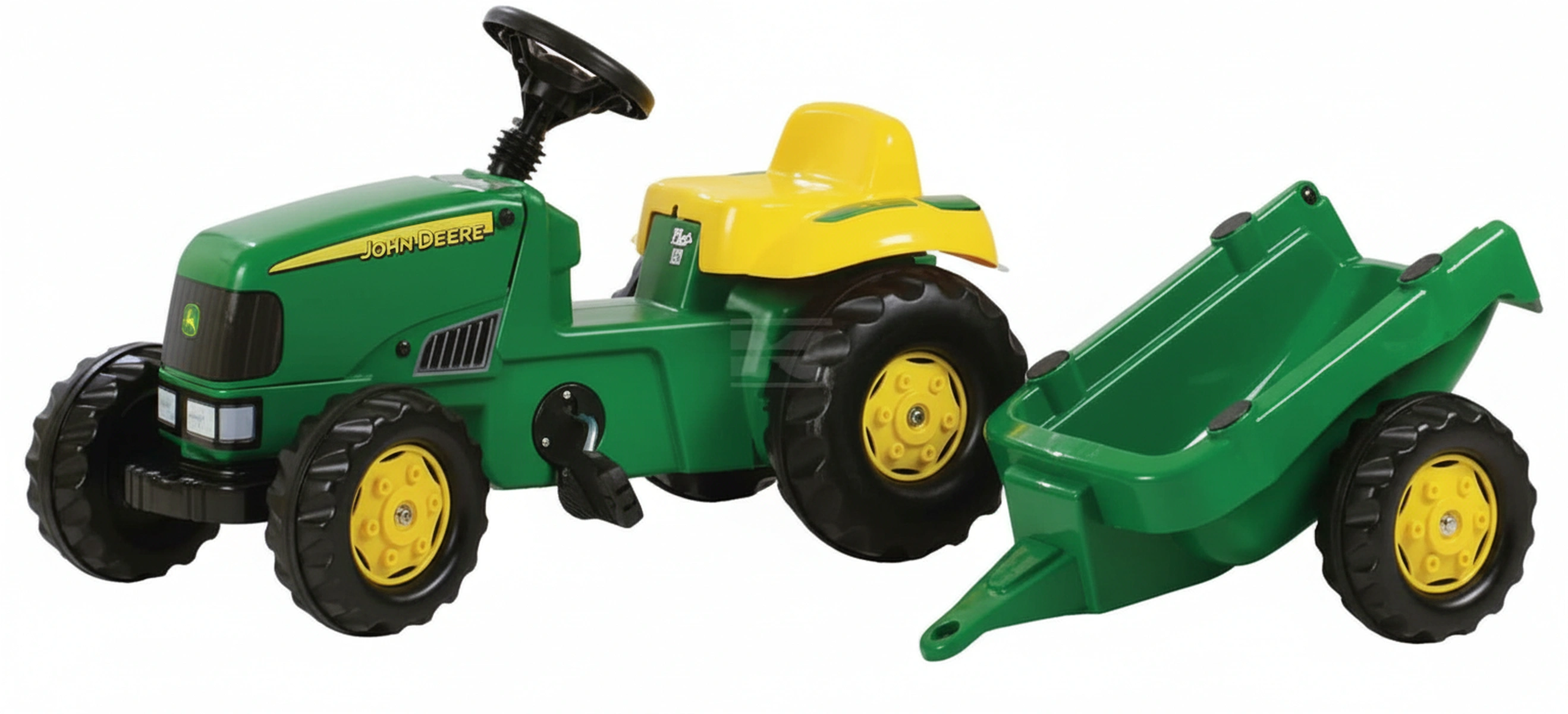Kramp-r01219 - Pedal tractor with trailer, John Deere, from age 2.5, rollyKid by Rolly Toys