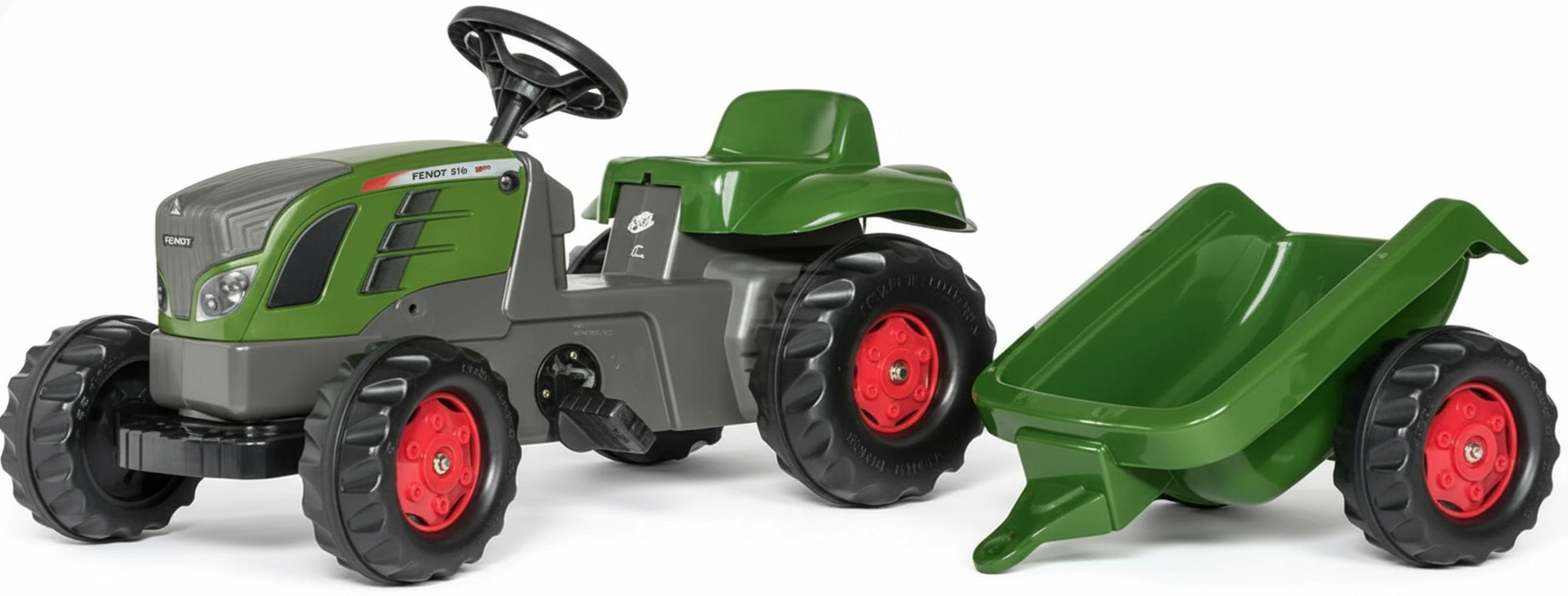 Kramp-r01316 - Pedal tractor with trailer, Fendt Vario 516, from age 2.5, rollyKid by Rolly Toys