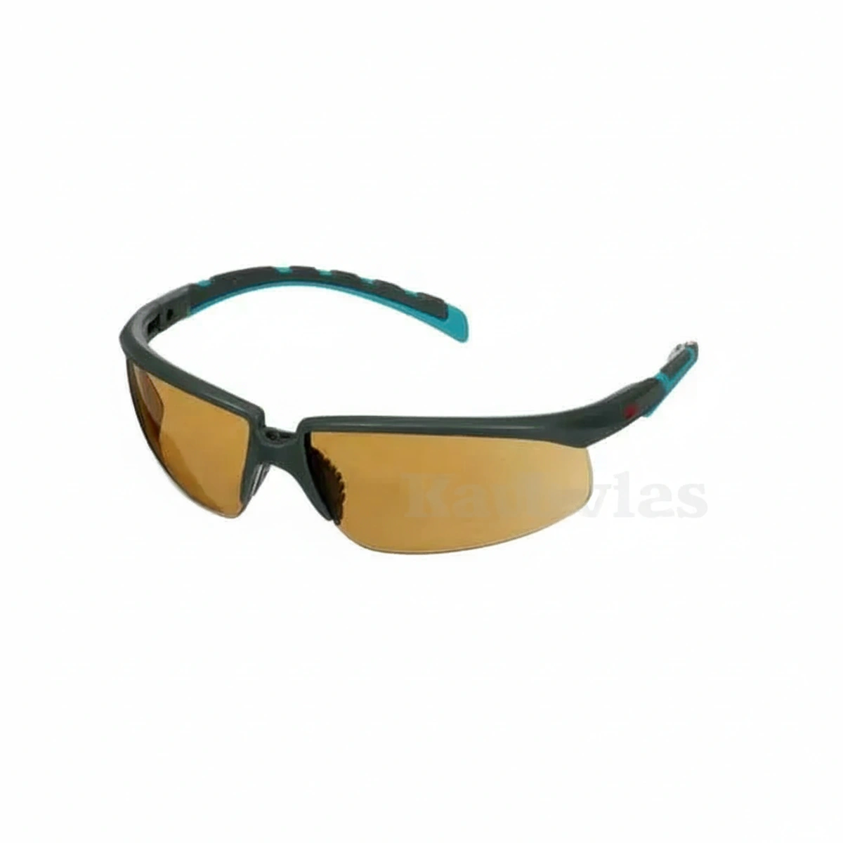 Kramp-s2005sgafbgr - Safety Glasses Solus 2000, Grey/Blue-Green frame, Anti-Fog (K&N), Brown Lens