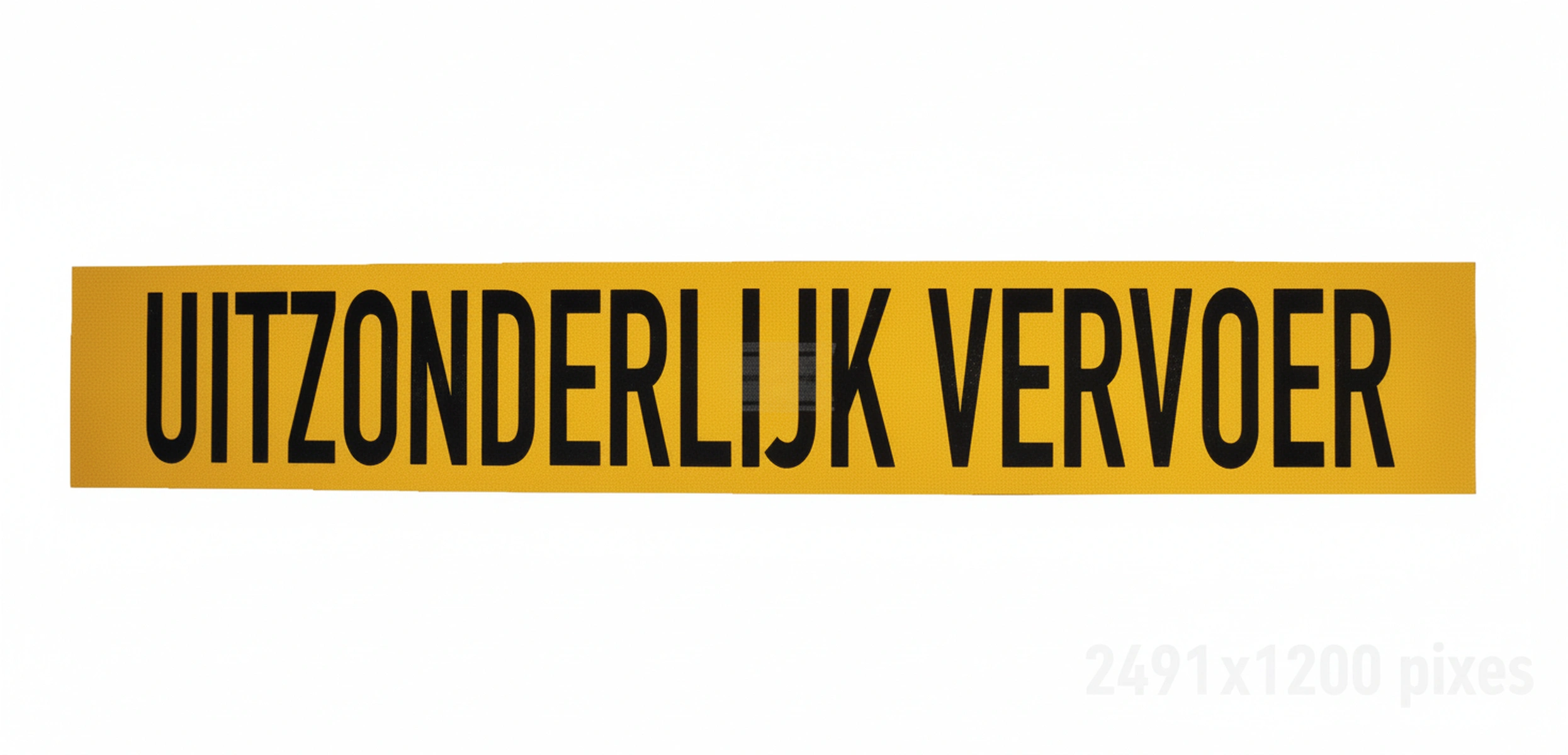 Kramp-wb90104nl - Sticker warning sign transport: UITZONDERLIJK VERVOER 1000x160mm Mazon