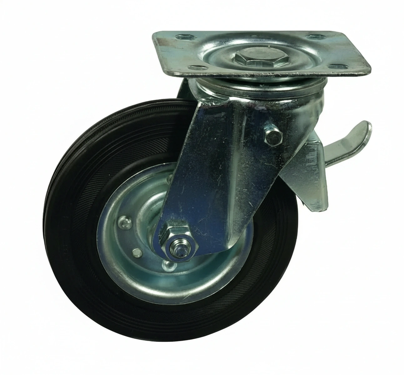 Kramp - WH600125 - Caster Wheel Swivel Rubber with Brake