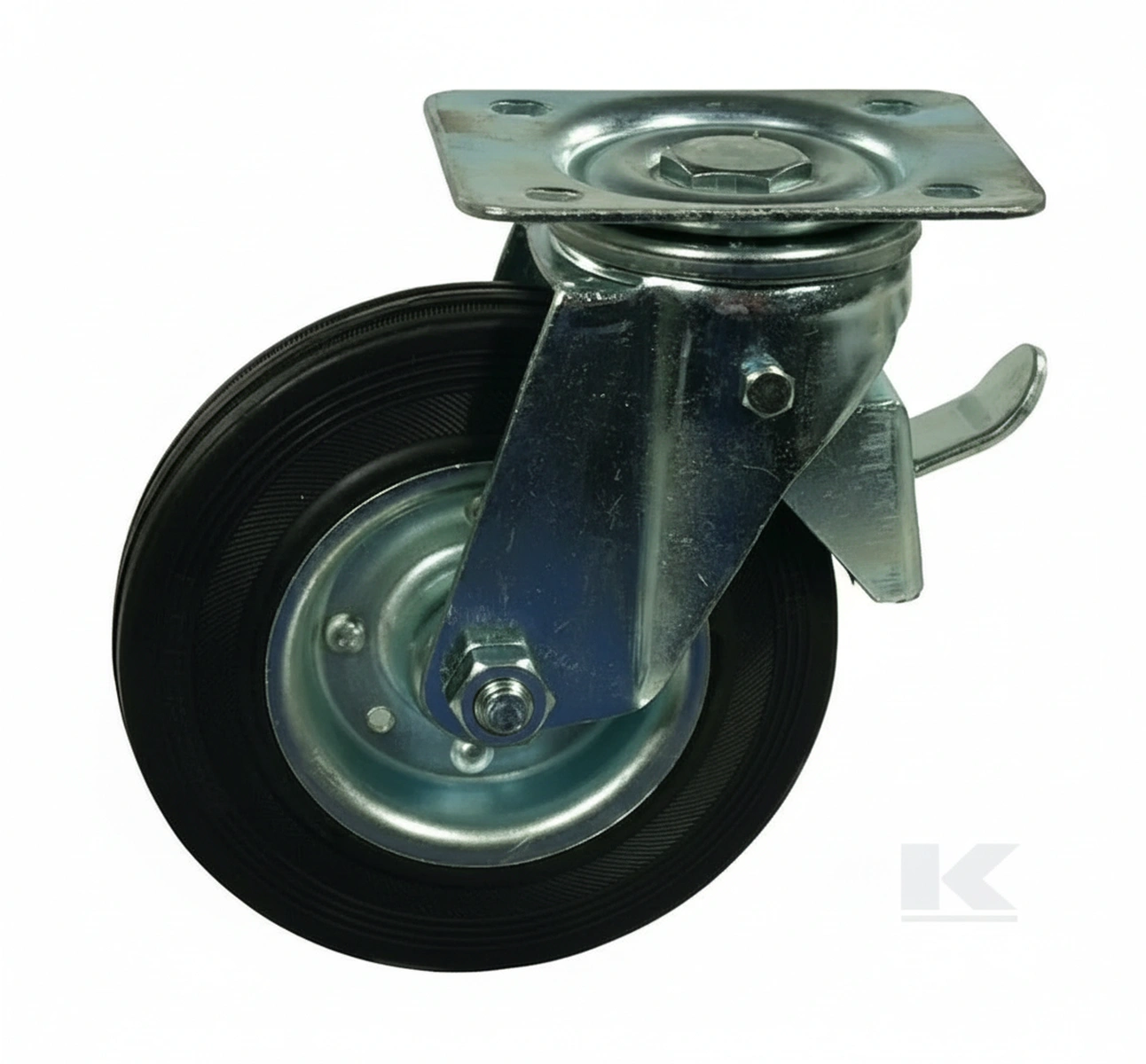 Kramp - WH600160 - Caster Wheel Swivel Rubber with Brake