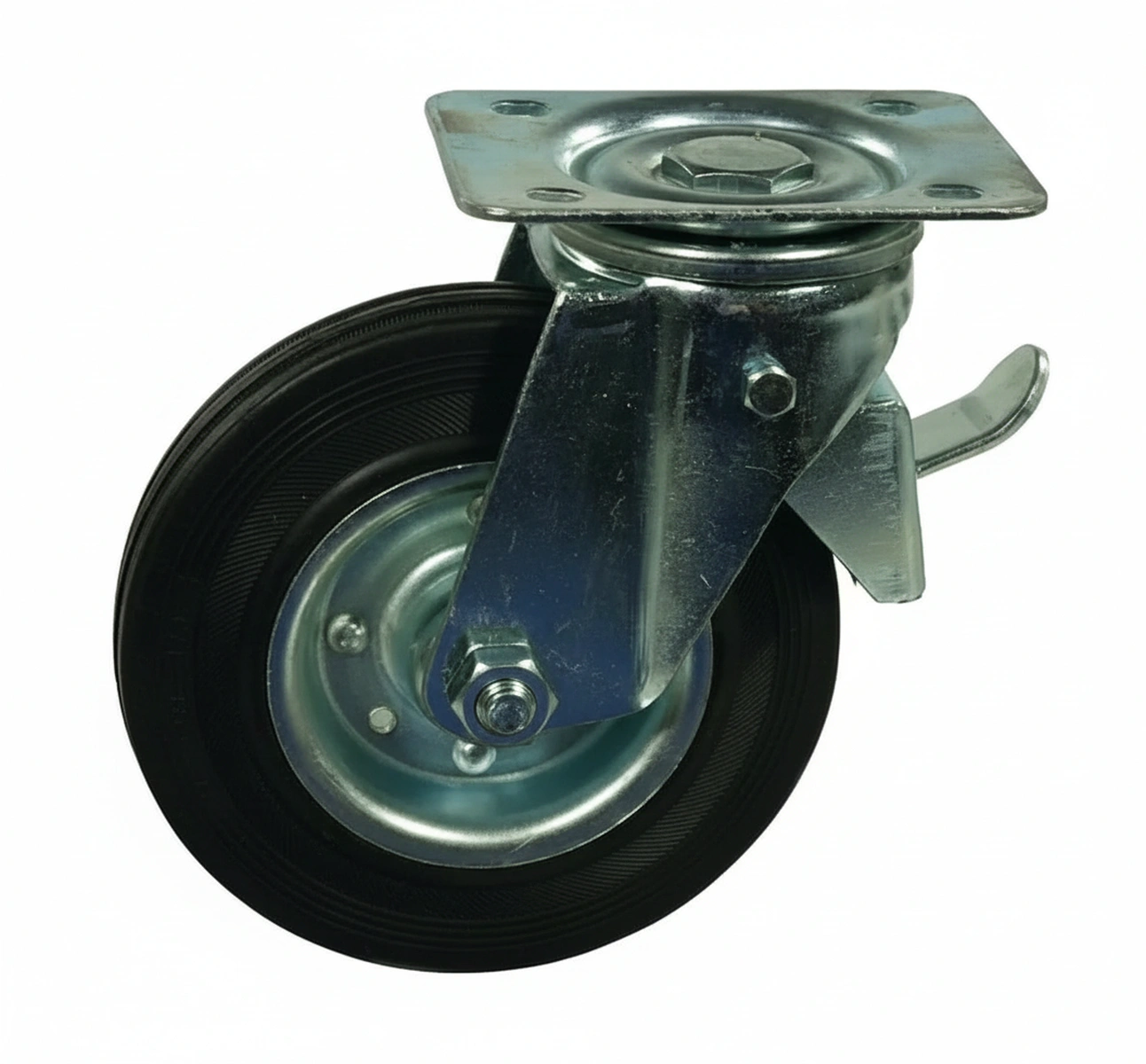 Kramp - WH600200 - Caster Wheel Swivel Rubber with Brake