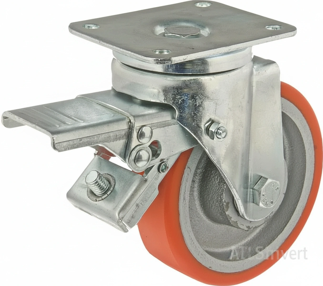 Kramp - WH700P125 - Caster Wheel Swivel Polyurethane with Brake