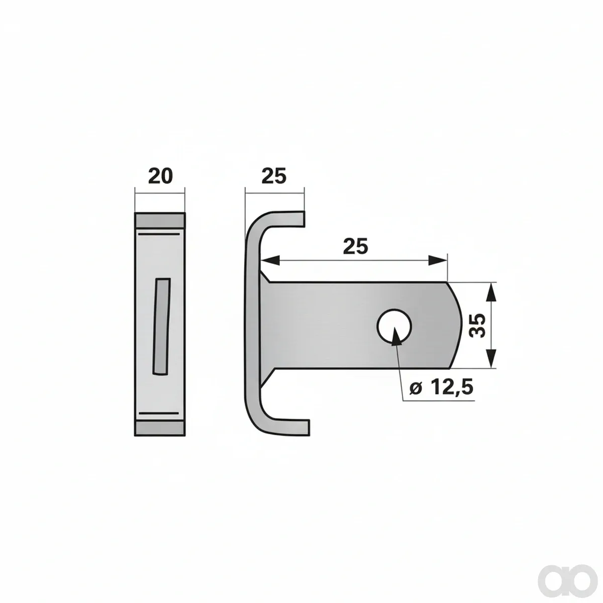 Krone-00404414 - Tine securing Krone 264 039. (00404414) Prillinger