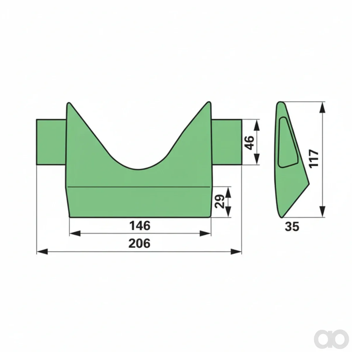 Krone-00416344 - Impact edge instead of crown 2 (00416344) Prillinger