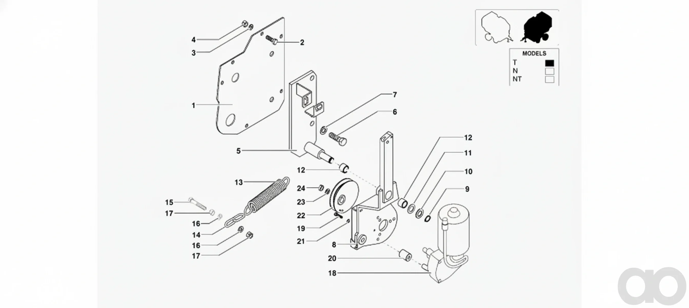Kverneland - KB8886869 - RATIO MOTOR
