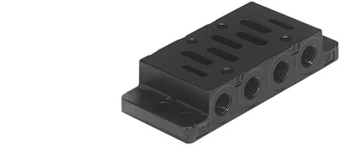 Aventics - 5801740000 - Individual Connection Plate, Ansc, Type BASE PLATE ISO1-G1/4-ALU