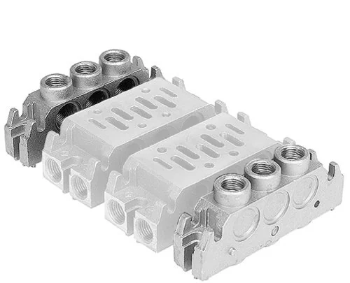 Aventics - 5802510000 - End Plate Left, End Plate, Type END PLATE ISO2,G1/2-G3/8 PAIR