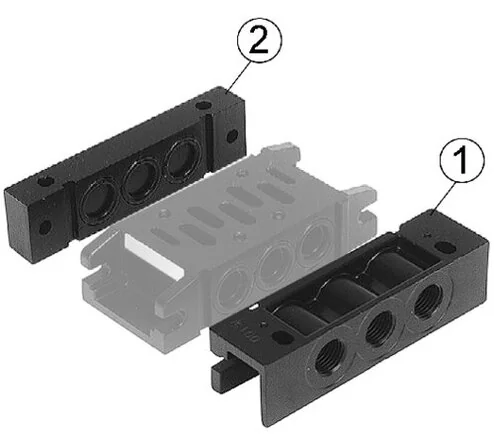 Aventics - 5802850000 - End Plate Left, End Plate, Type CONNECTING PIECE AU 115