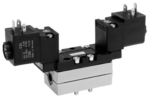 Aventics - R402003716 - 2x 3/2-Way Valve, Series 581, Type V581-3/2CC-230AC-I1-2CNO-HUX-AA-X-S-T0