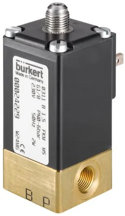 Burkert - 0311-C-01,5-BB-MS-GM81-024/DC--42887 - 3/2-Way Solenoid Valve