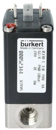 Burkert - 0330-A-02,0-AA-VA-NM82-024/DC--457684 - 2/2-Way Solenoid Valve, Direct Acting