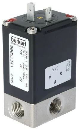 Burkert - 0330-D-03,0-AA-VA-GM82-024/DC--468528 - 3/2-Way Solenoid Valve, Direct Acting