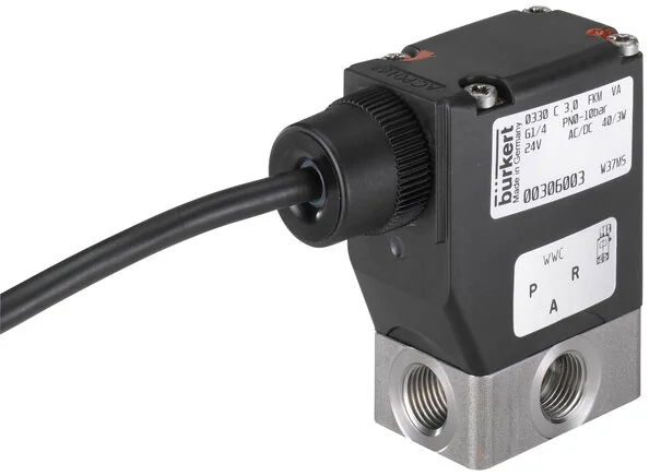 Burkert - 0330-F-04,0-FF-VA-GM82-024/UC--353646 - 3/2-Way Solenoid Valve Ex, Direct Acting
