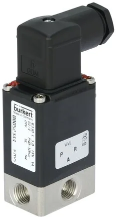 Burkert - 0330-T-02,0-FF-MS-GM82-110/50--124924 - 3/2-Way Solenoid Valve, Direct Acting