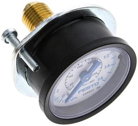 Festo - FMA-40-16-1/4-EN-159597 - Flange Pressure Gauge