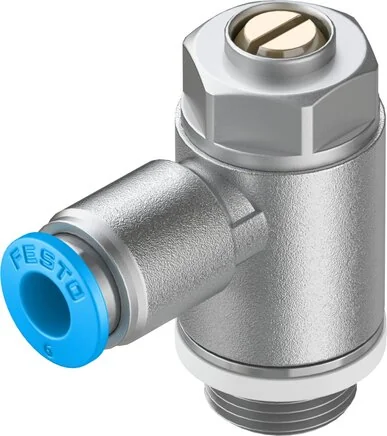Festo - GRLA-1/4-QS-6-D-193146 - Throttle Check Valve