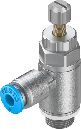 Festo - GRLA-1/8-QS-4-RS-D-197580 - Throttle Check Valve
