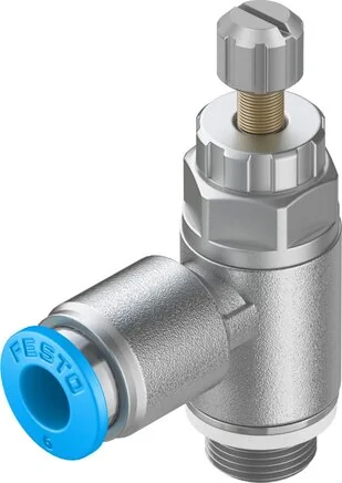 Festo - GRLA-1/8-QS-6-RS-D-197581 - Throttle Check Valve